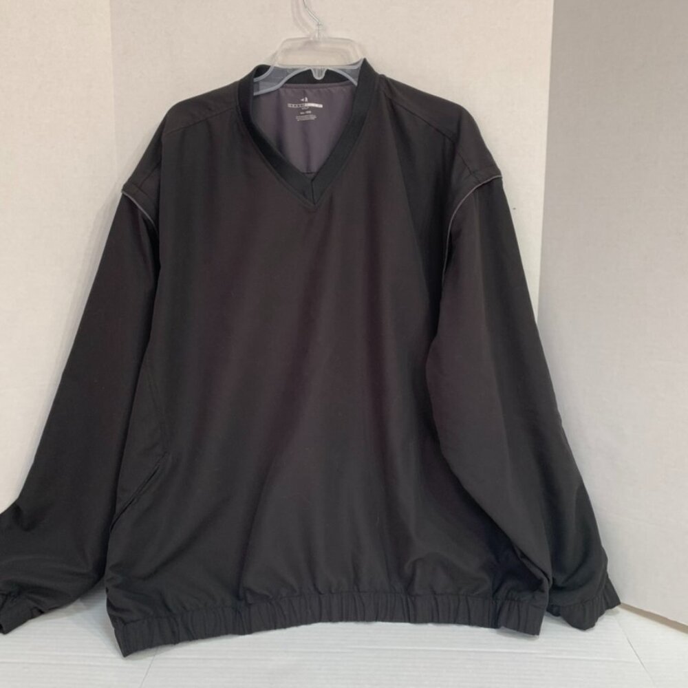 Grand Slam Golf Mens XXL Black Windbreaker Pullover and Vest